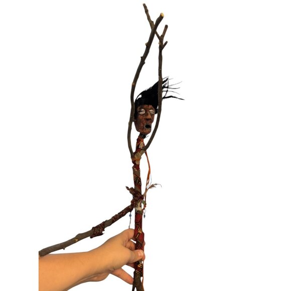 Voodoo Ritual Spirit Stick -Handcrafted Effigy For Protection, Energy Or Display - Picture 6 of 12